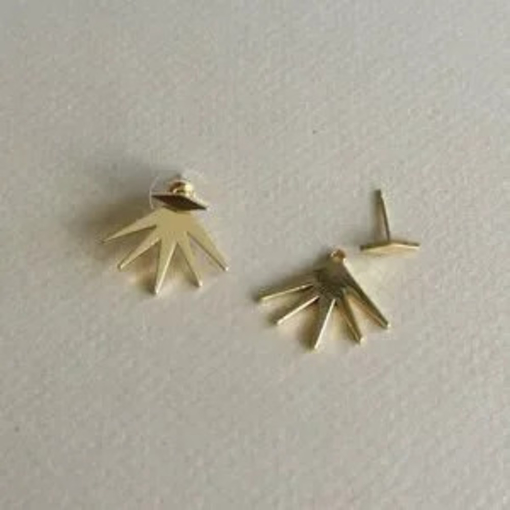 Gold?Spike Earrings?N1627